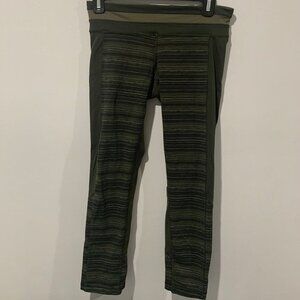 Lululemon Olive Green Womens Leggings Size 6